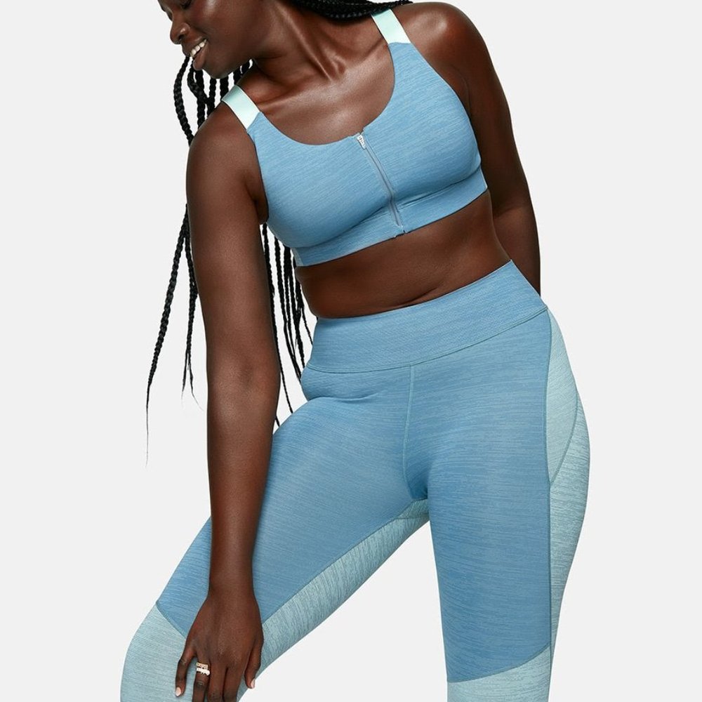 Outdoor Voices Zip Sports Bra